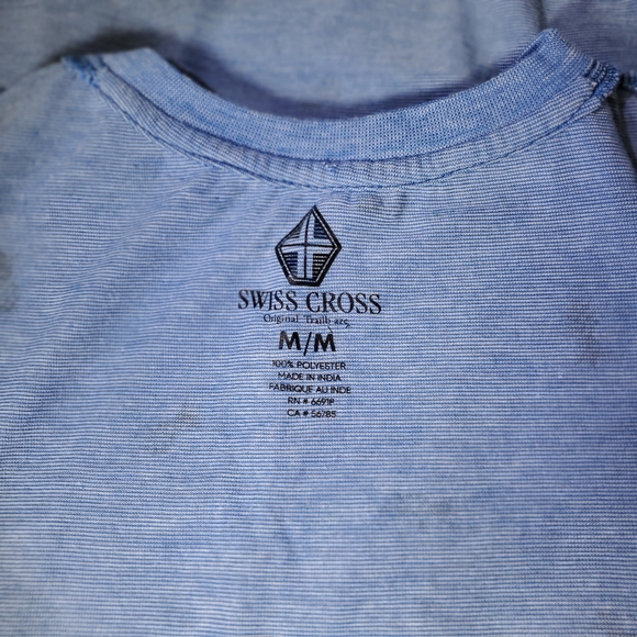 Swiss Cross Men's Medium lt. blue w/ pineapple pattern - Picture 13 of 13